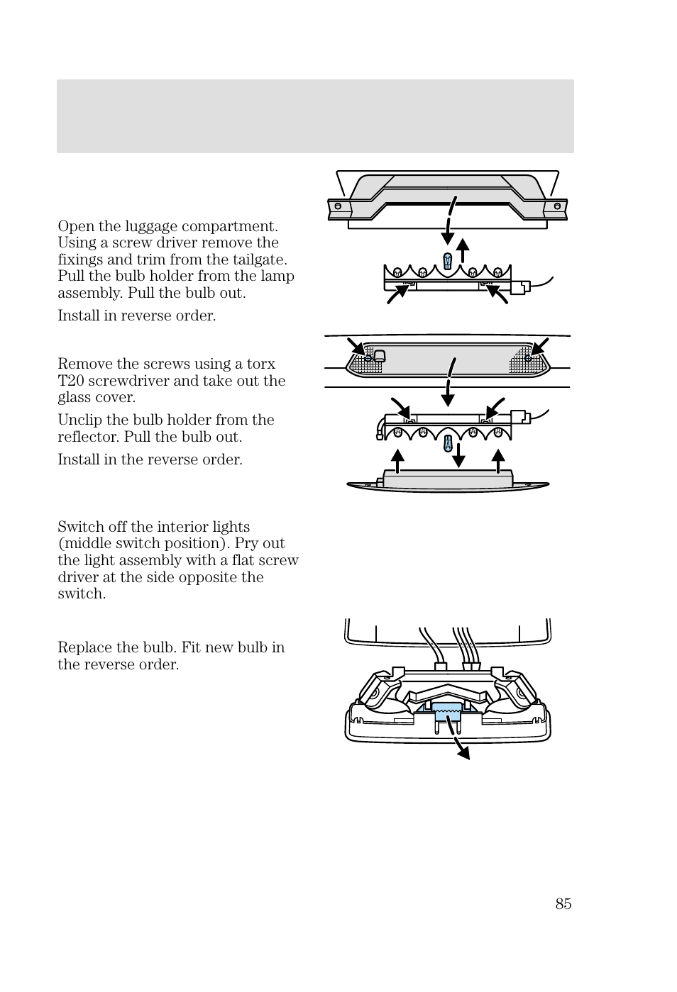 Lights | FORD 2002 Focus v.2 User Manual | Page 85 / 336