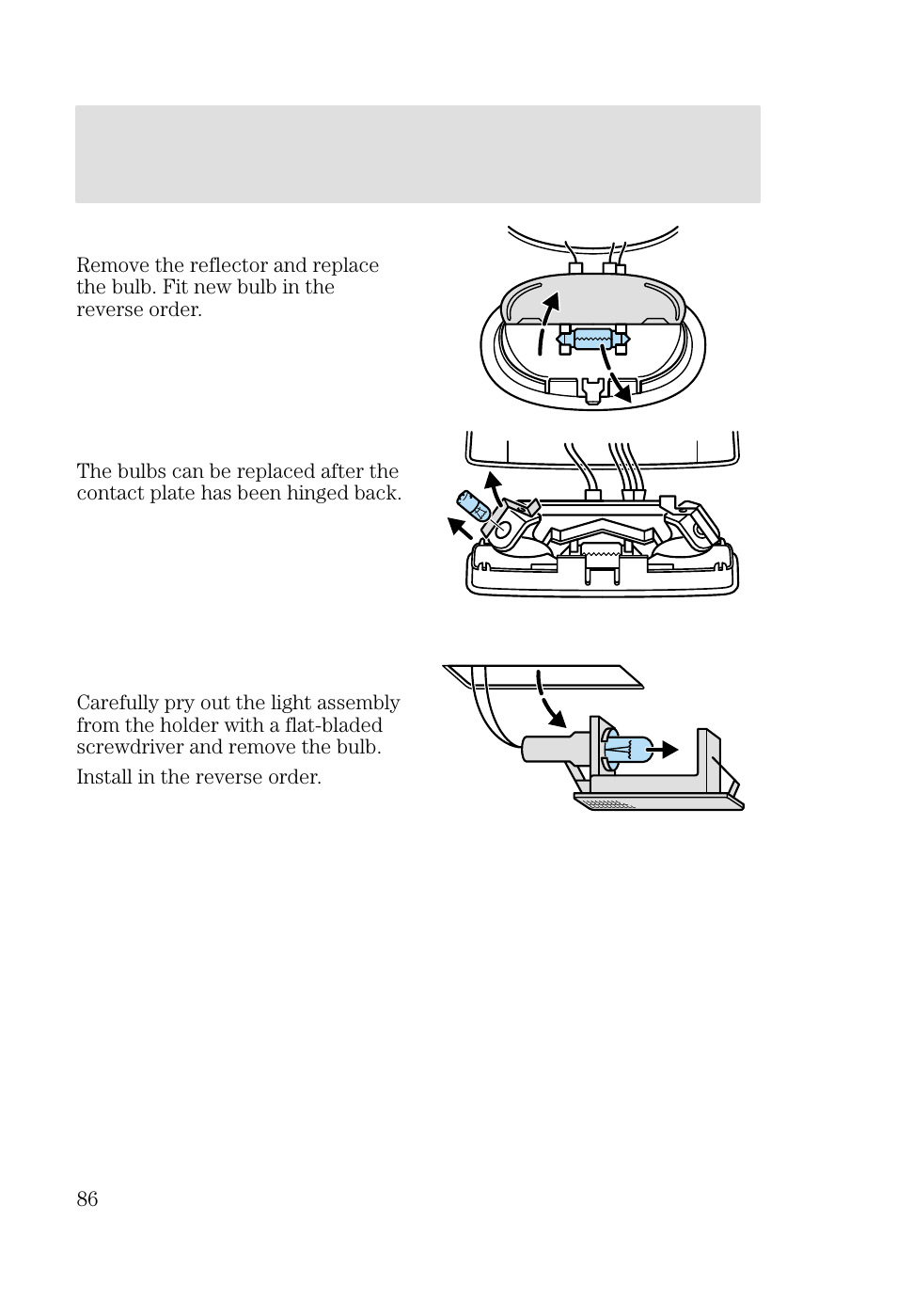 Lights | FORD 2002 Focus v.2 User Manual | Page 86 / 336