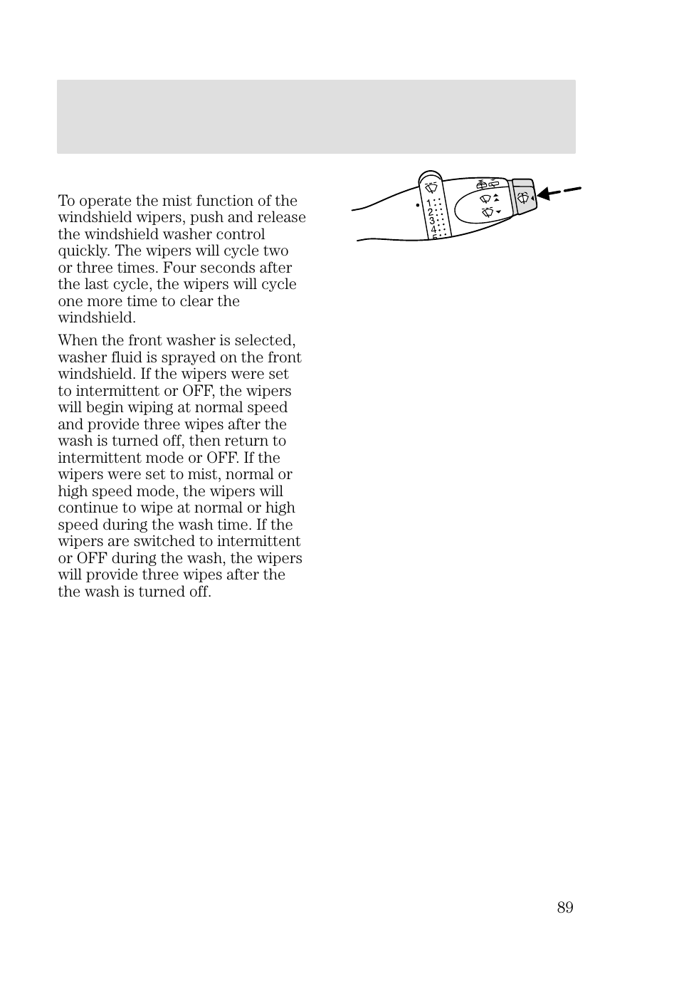 Driver controls | FORD 2002 Focus v.2 User Manual | Page 89 / 336