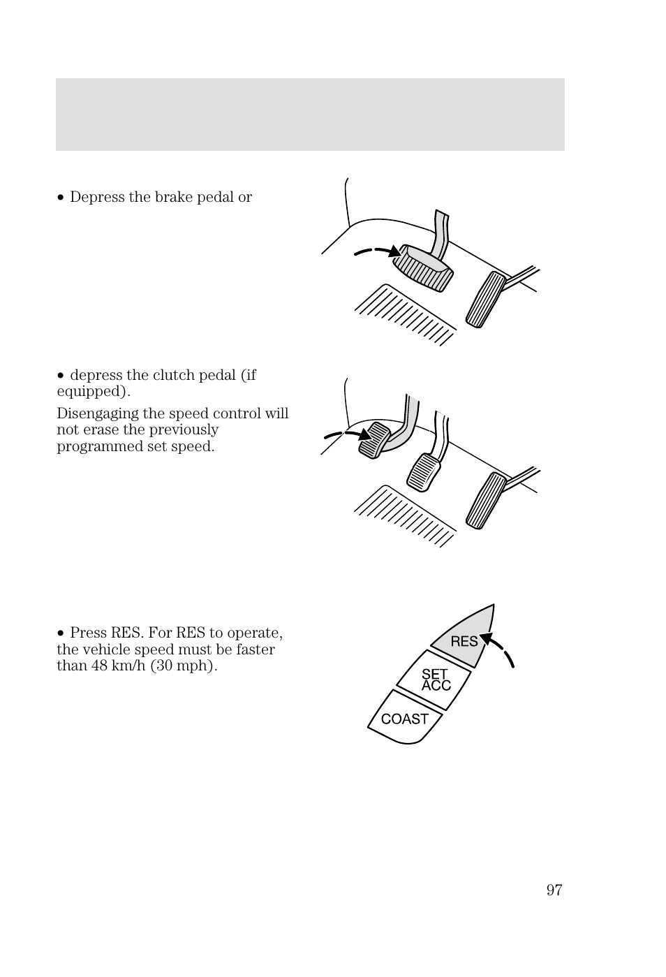 Driver controls | FORD 2002 Focus v.2 User Manual | Page 97 / 336