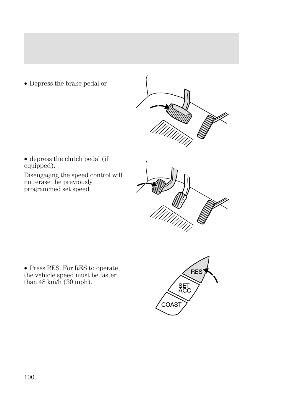 Driver controls | FORD 2002 Focus v.3 User Manual | Page 100 / 336