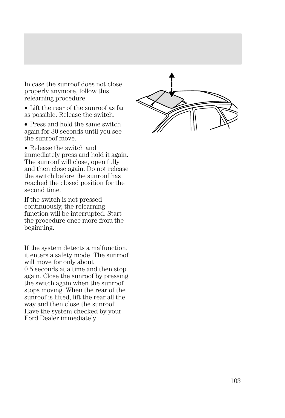 Driver controls | FORD 2002 Focus v.3 User Manual | Page 103 / 336