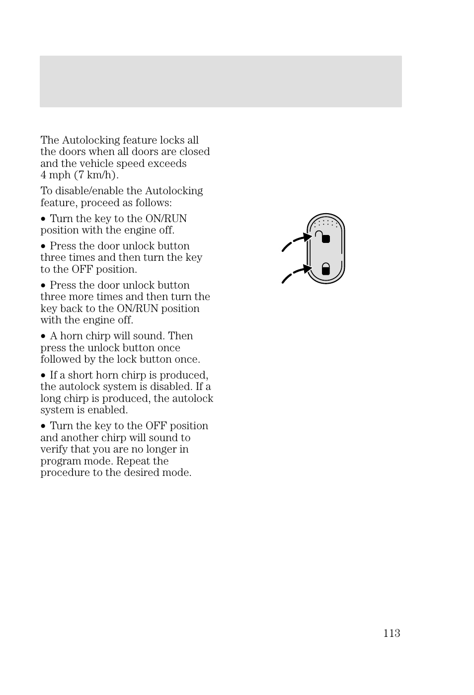 Locks and security | FORD 2002 Focus v.3 User Manual | Page 113 / 336