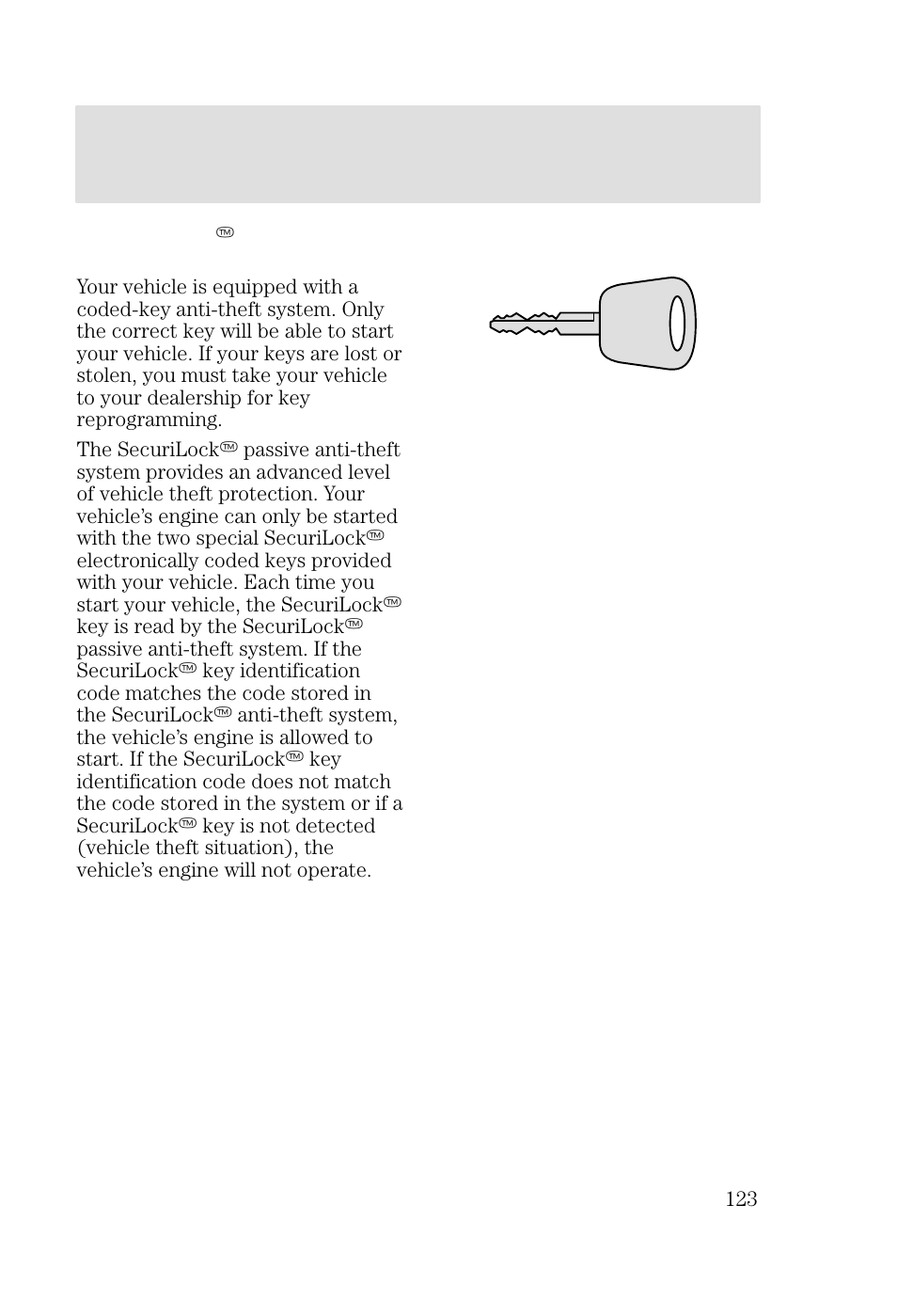 Locks and security | FORD 2002 Focus v.3 User Manual | Page 123 / 336