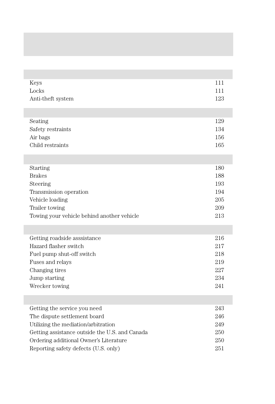 FORD 2002 Focus v.3 User Manual | Page 2 / 336