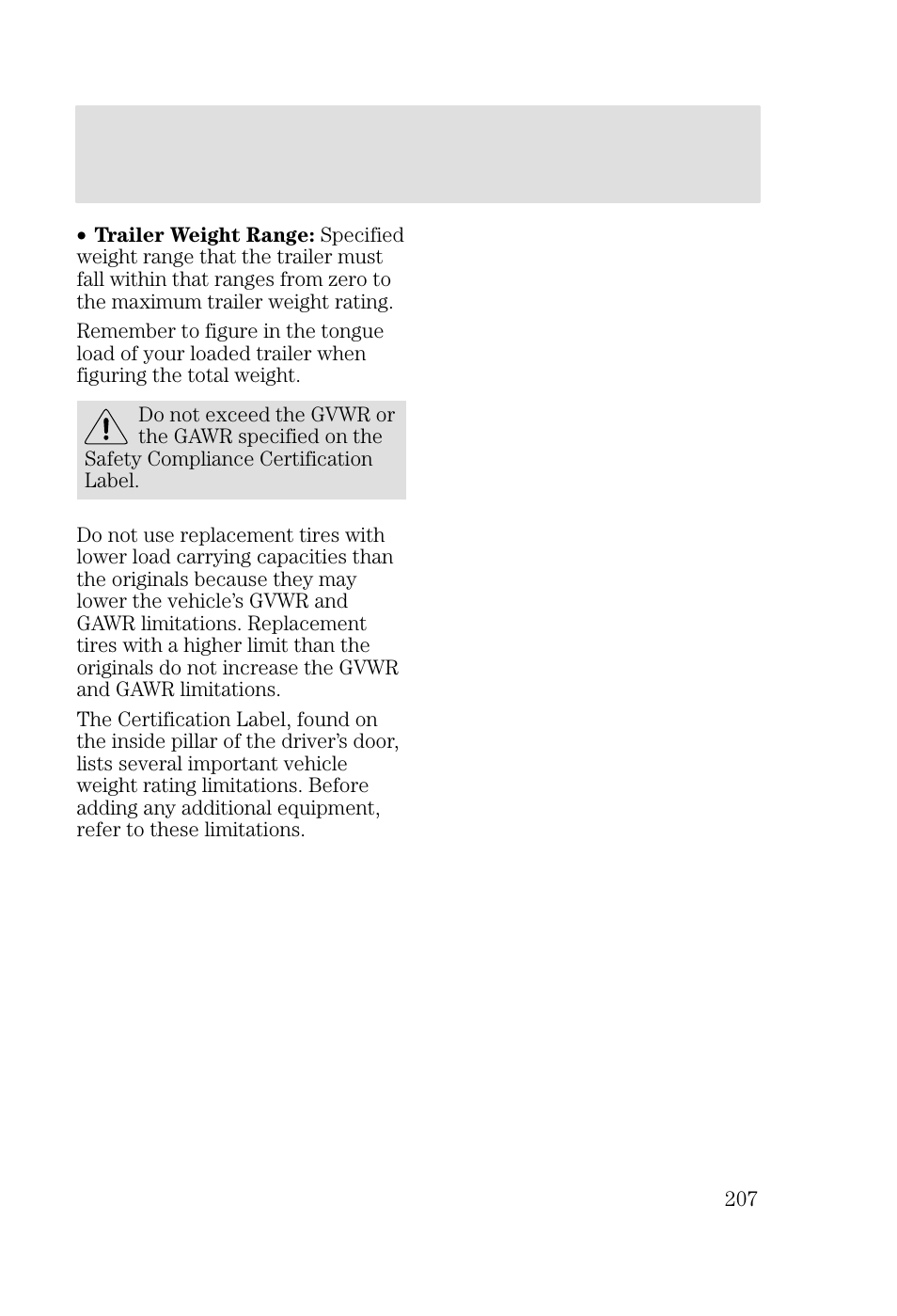 Driving | FORD 2002 Focus v.3 User Manual | Page 207 / 336