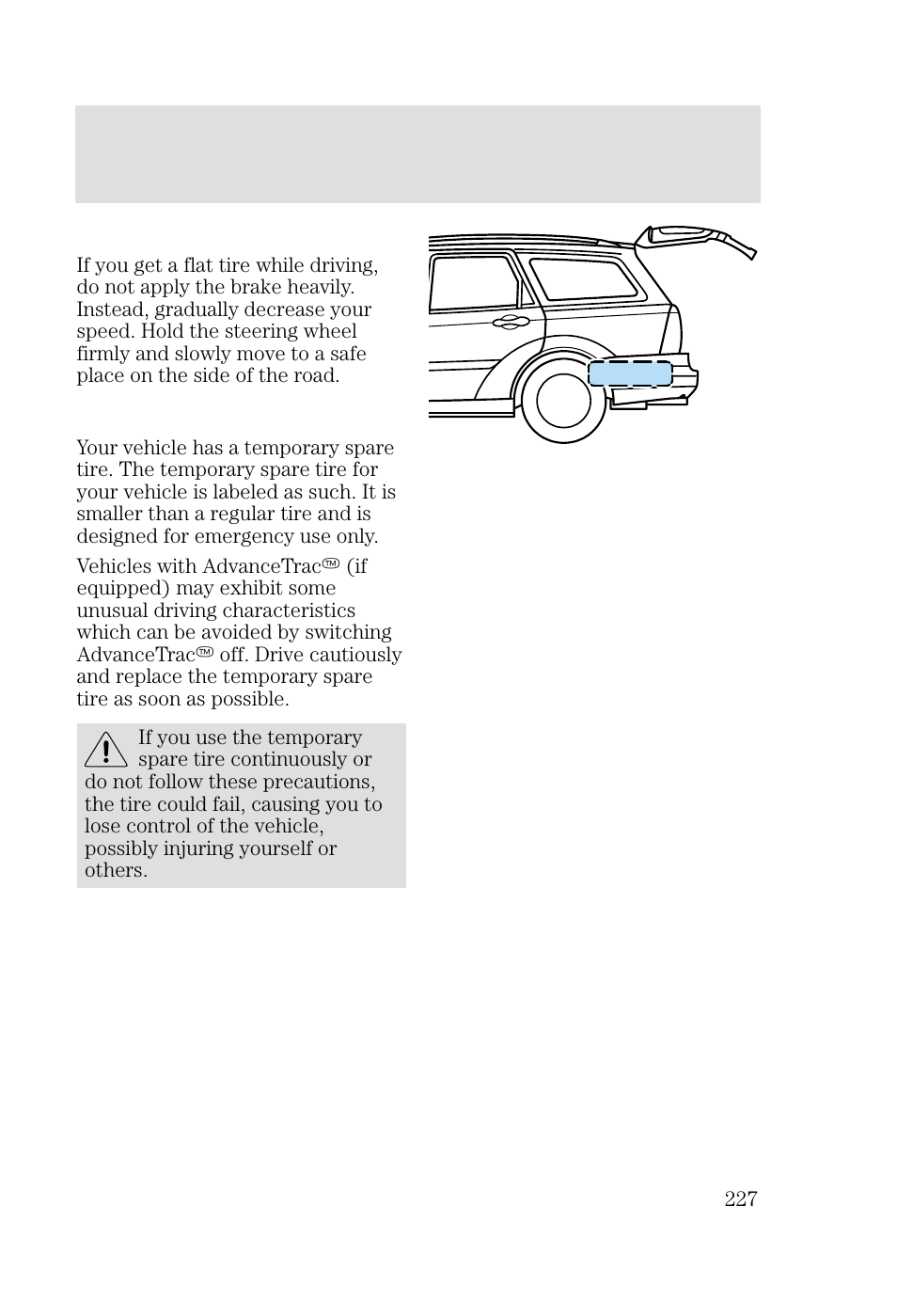 Roadside emergencies | FORD 2002 Focus v.3 User Manual | Page 227 / 336