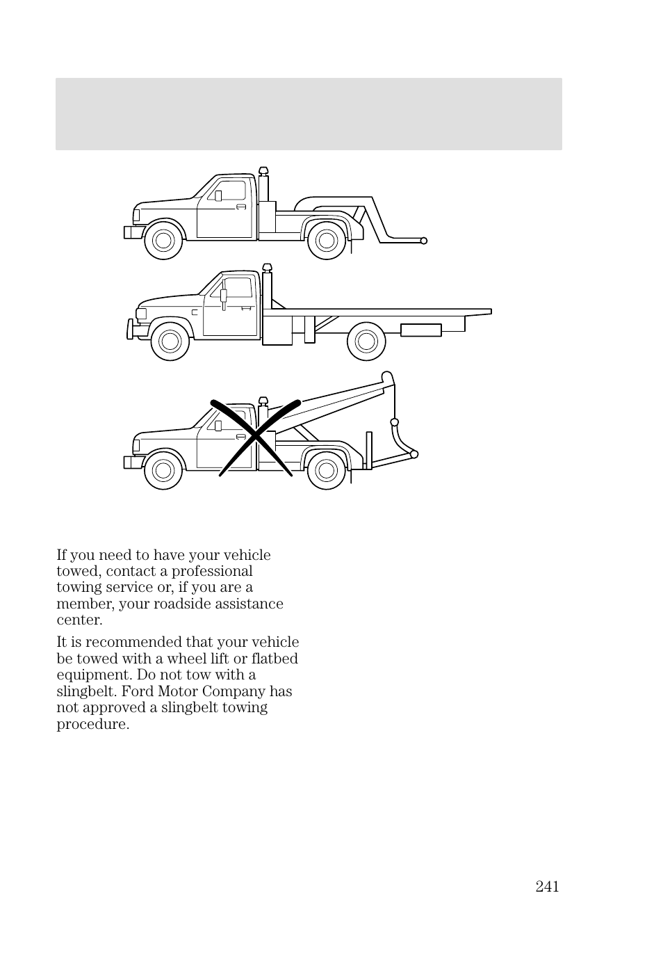 Roadside emergencies | FORD 2002 Focus v.3 User Manual | Page 241 / 336