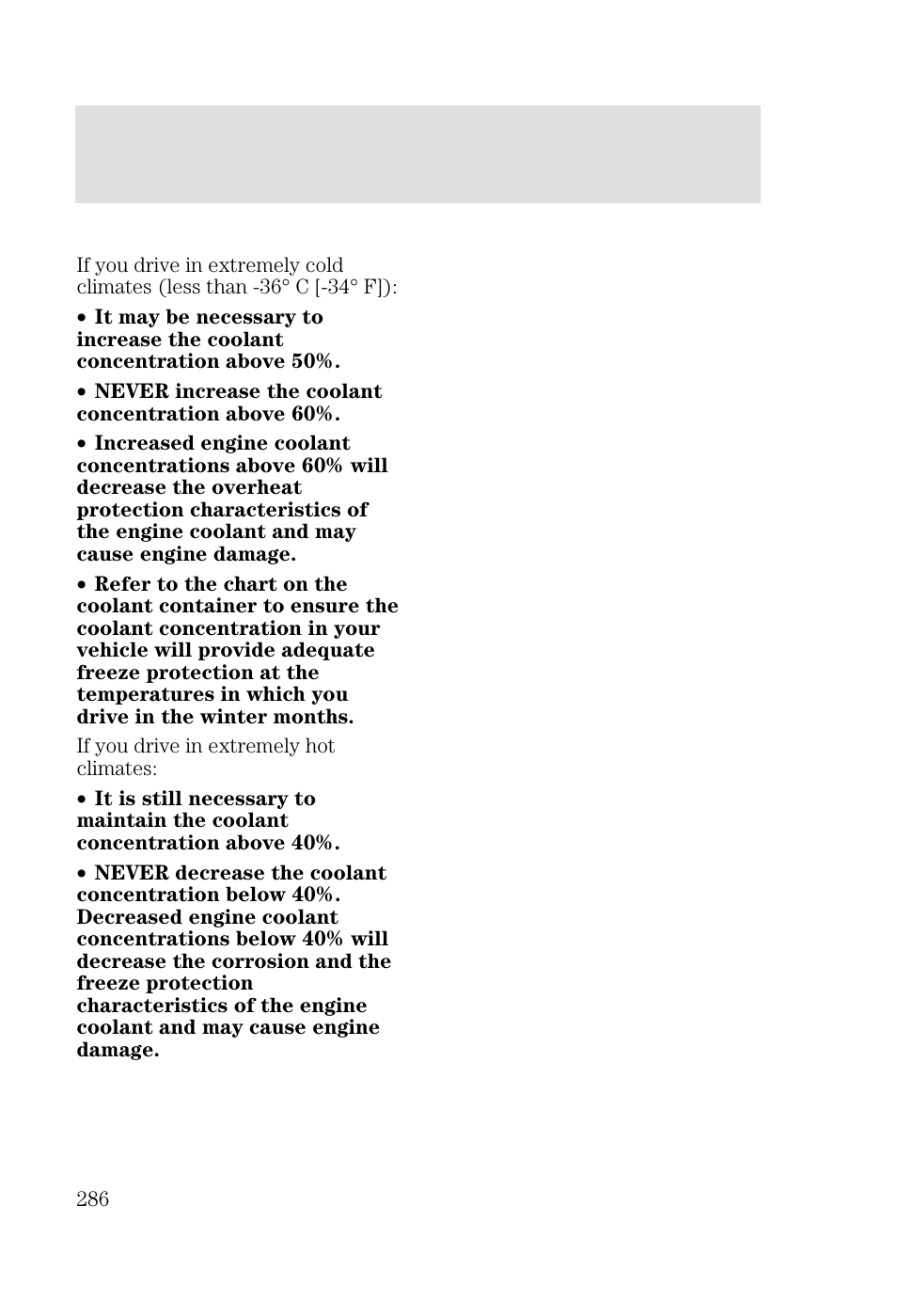 Maintenance and specifications | FORD 2002 Focus v.3 User Manual | Page 286 / 336