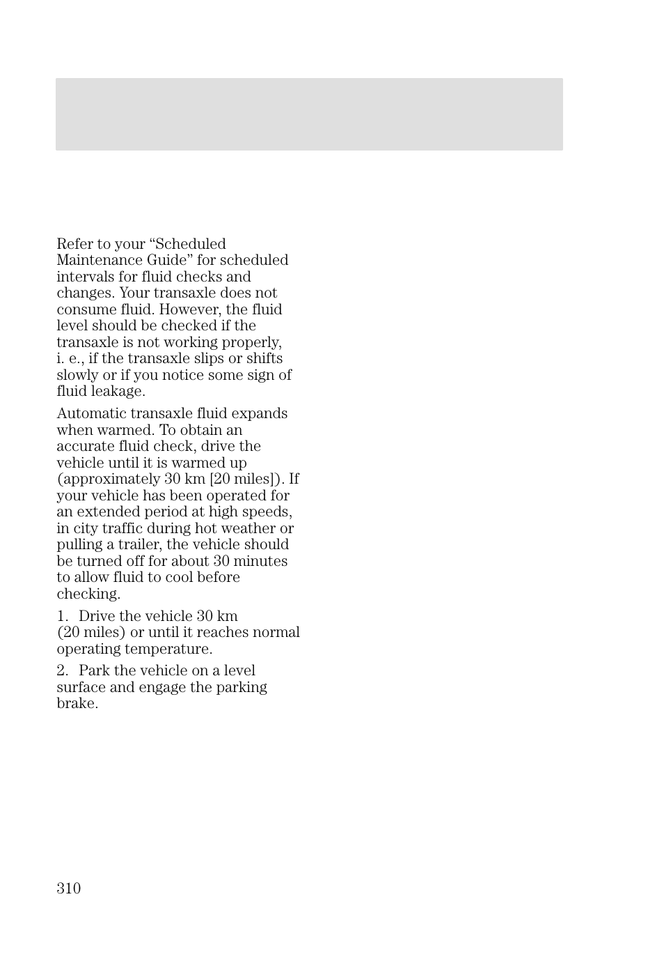 Maintenance and specifications | FORD 2002 Focus v.3 User Manual | Page 310 / 336