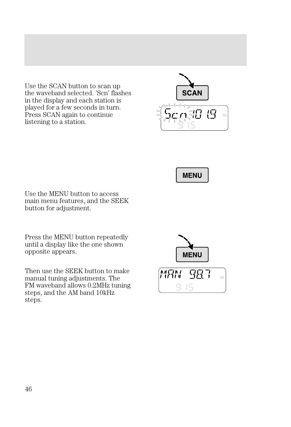 Entertainment systems | FORD 2002 Focus v.3 User Manual | Page 46 / 336