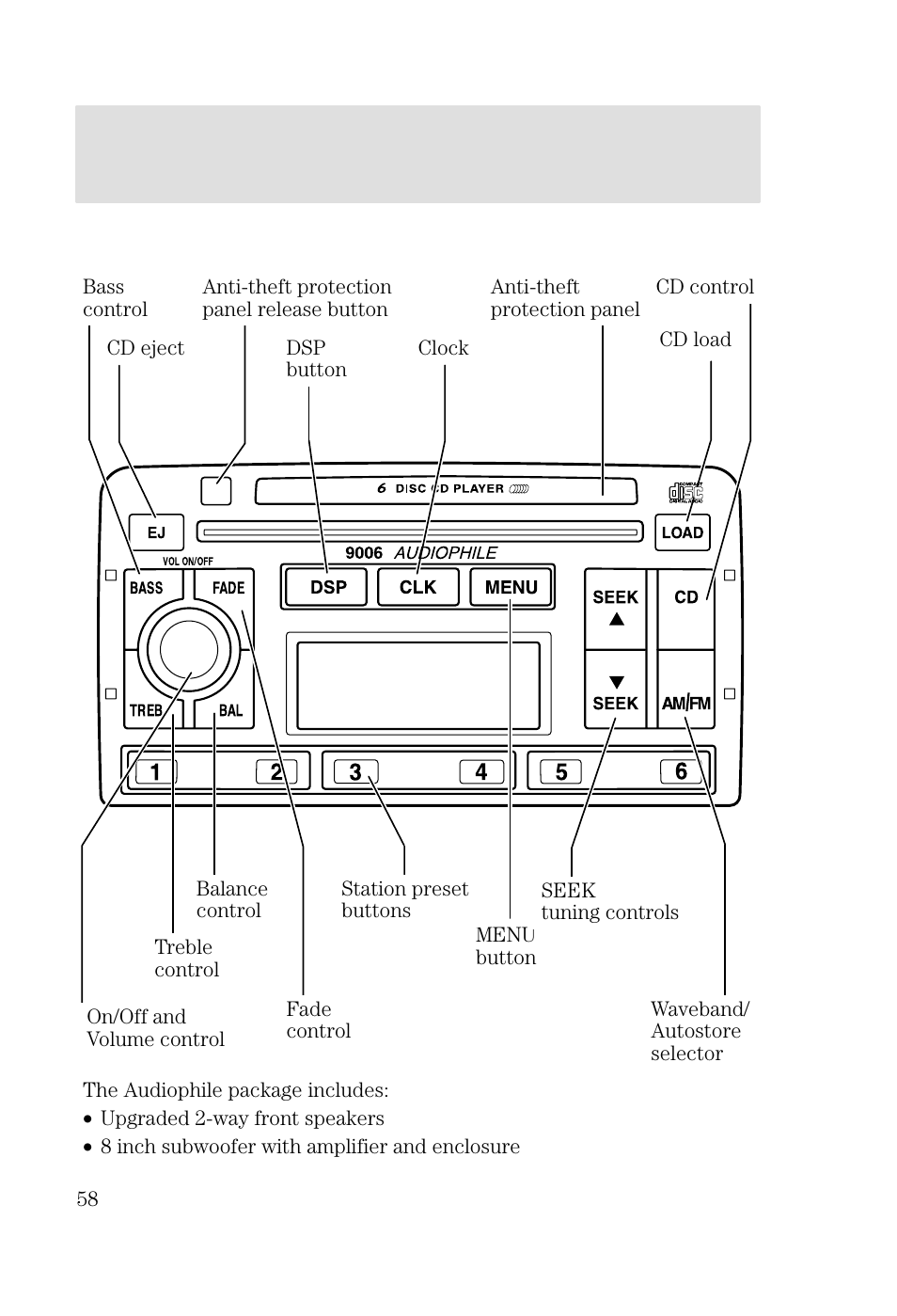 Entertainment systems | FORD 2002 Focus v.3 User Manual | Page 58 / 336