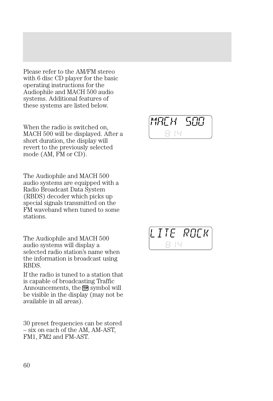 Entertainment systems | FORD 2002 Focus v.3 User Manual | Page 60 / 336