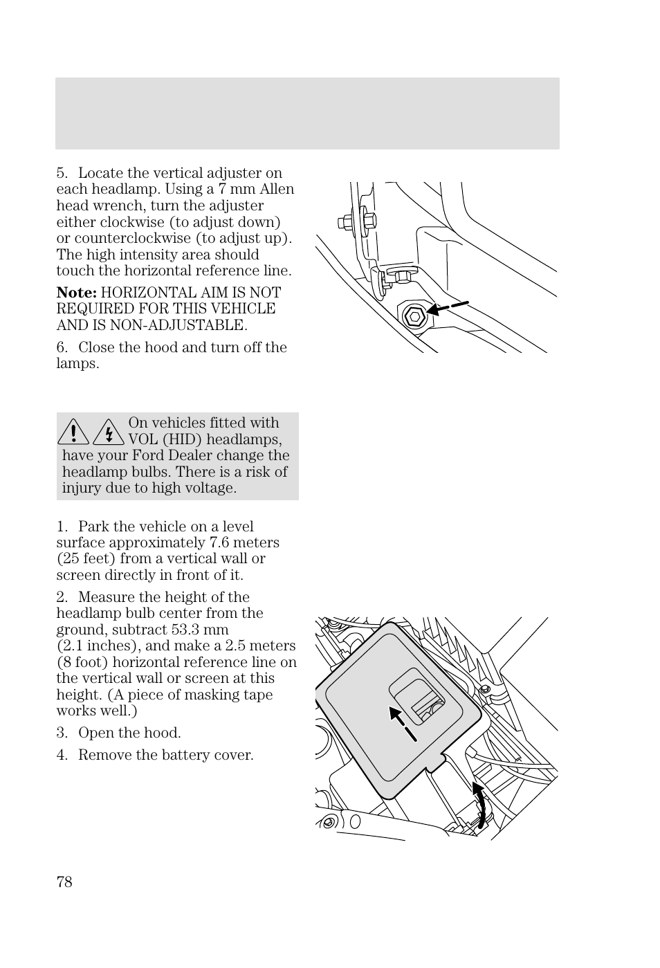 Lights | FORD 2002 Focus v.3 User Manual | Page 78 / 336