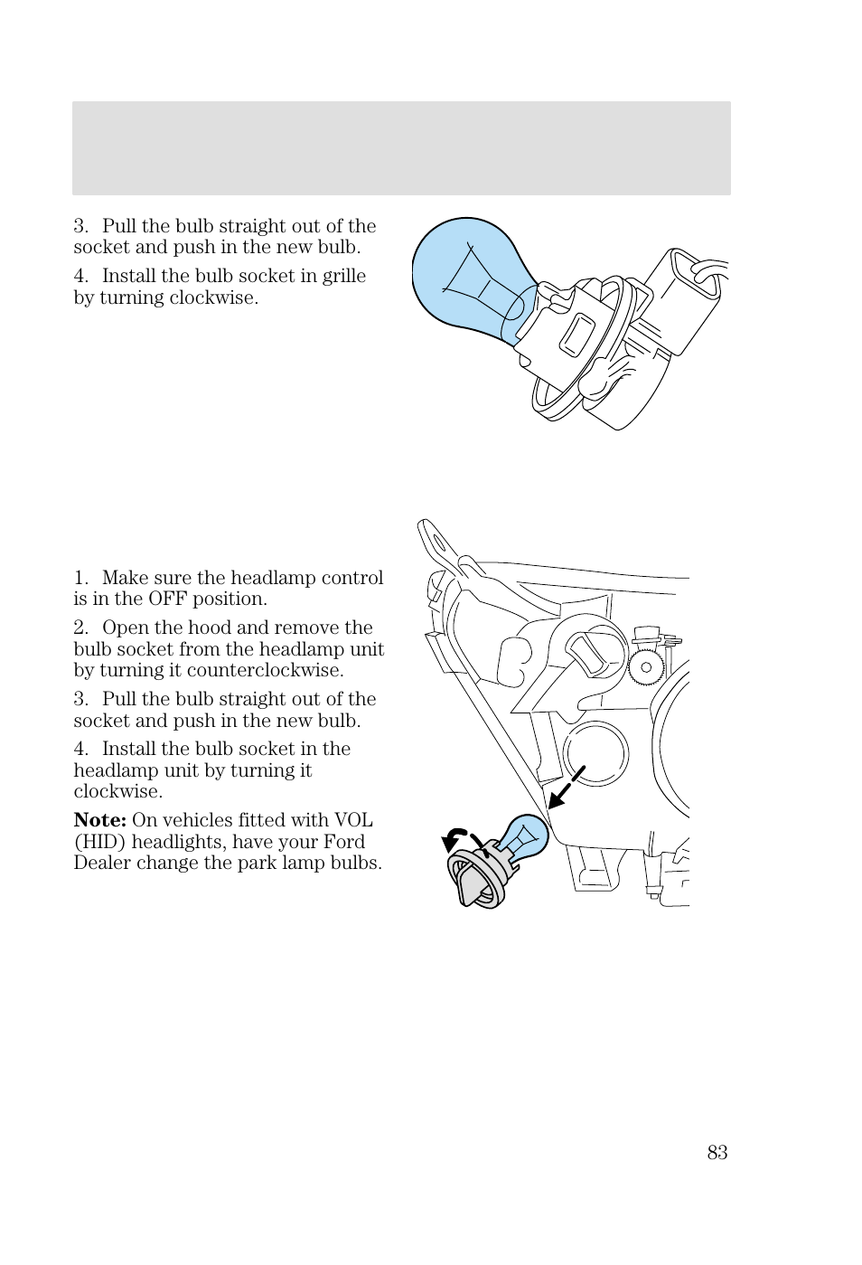 Lights | FORD 2002 Focus v.3 User Manual | Page 83 / 336