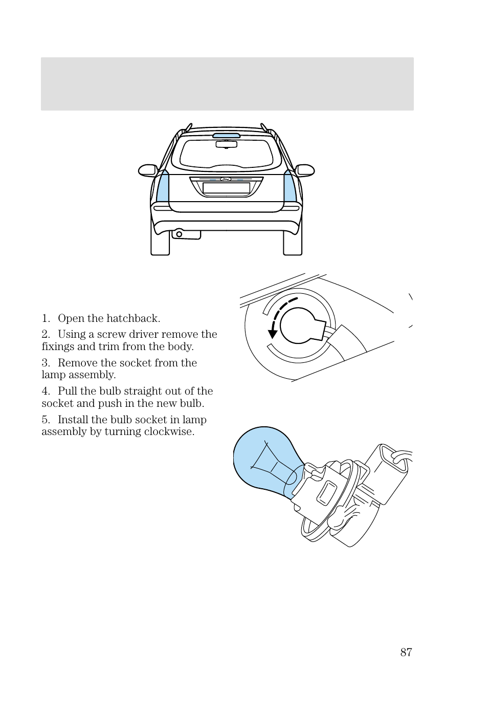 Lights | FORD 2002 Focus v.3 User Manual | Page 87 / 336