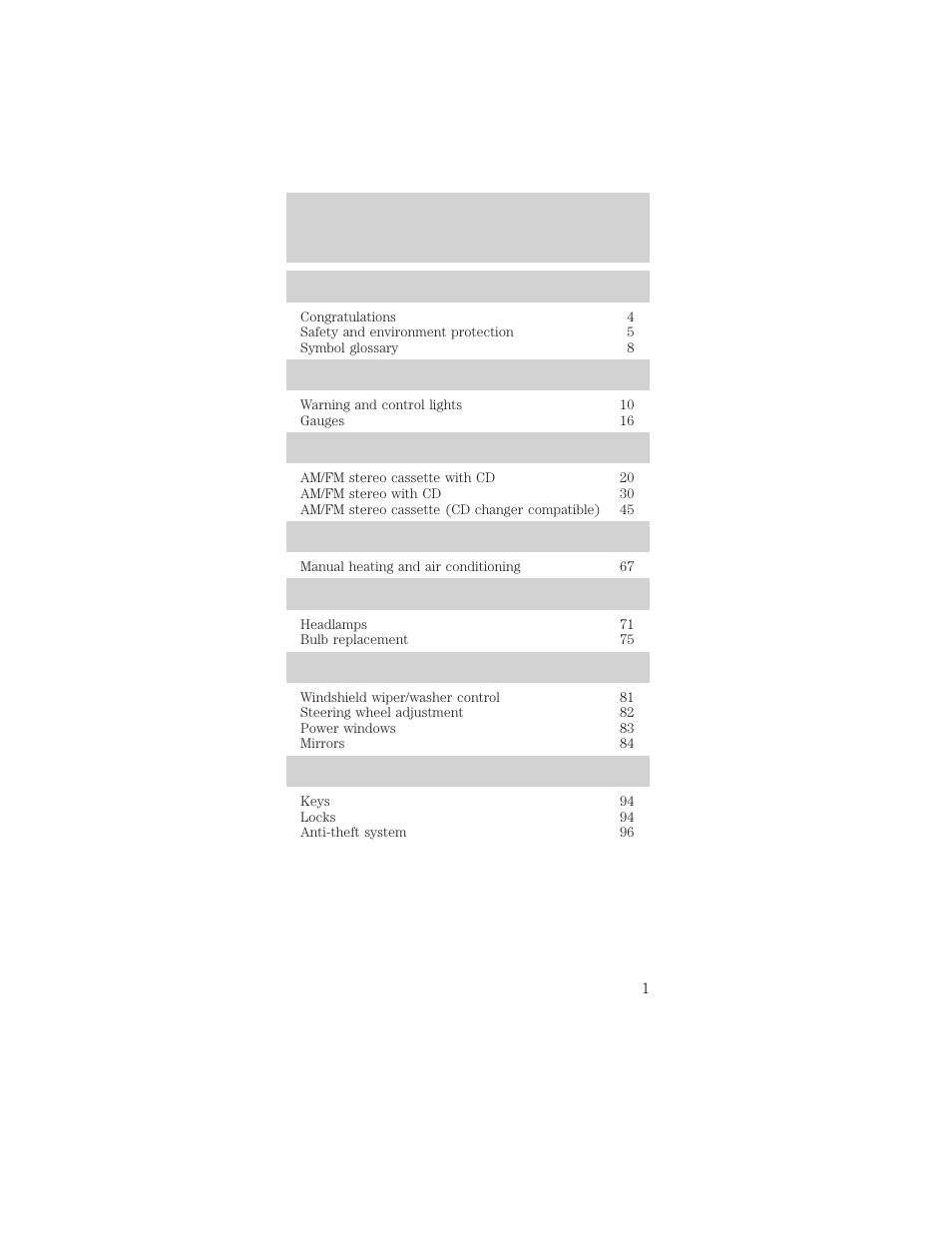 FORD 2002 Mustang v.1 User Manual | 264 pages