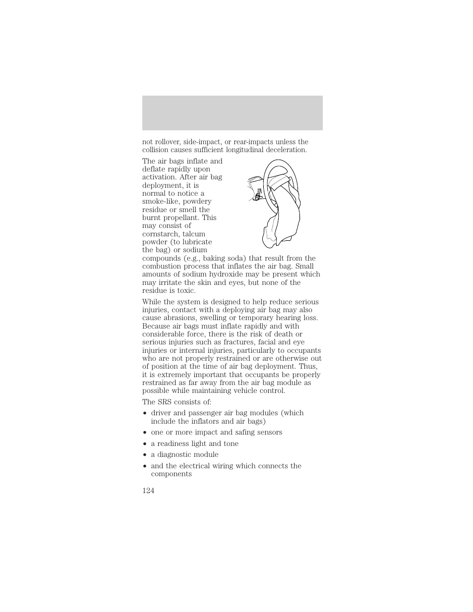 Seating and safety restraints | FORD 2002 Mustang v.1 User Manual | Page 124 / 264