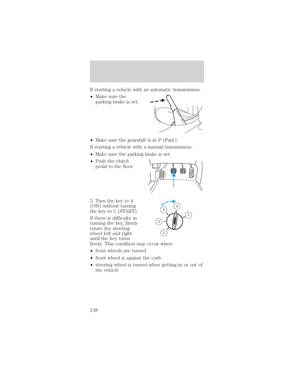 Driving | FORD 2002 Mustang v.1 User Manual | Page 138 / 264
