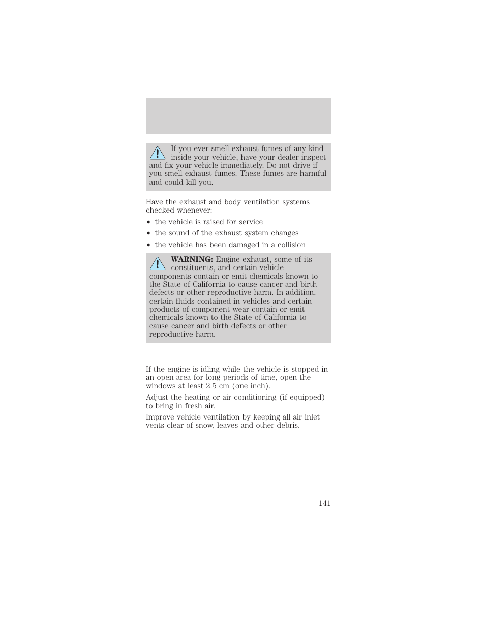 Driving | FORD 2002 Mustang v.1 User Manual | Page 141 / 264