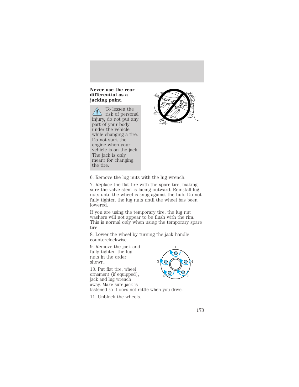 Roadside emergencies | FORD 2002 Mustang v.1 User Manual | Page 173 / 264