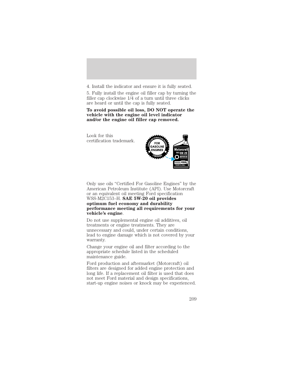 Maintenance and specifications | FORD 2002 Mustang v.1 User Manual | Page 209 / 264