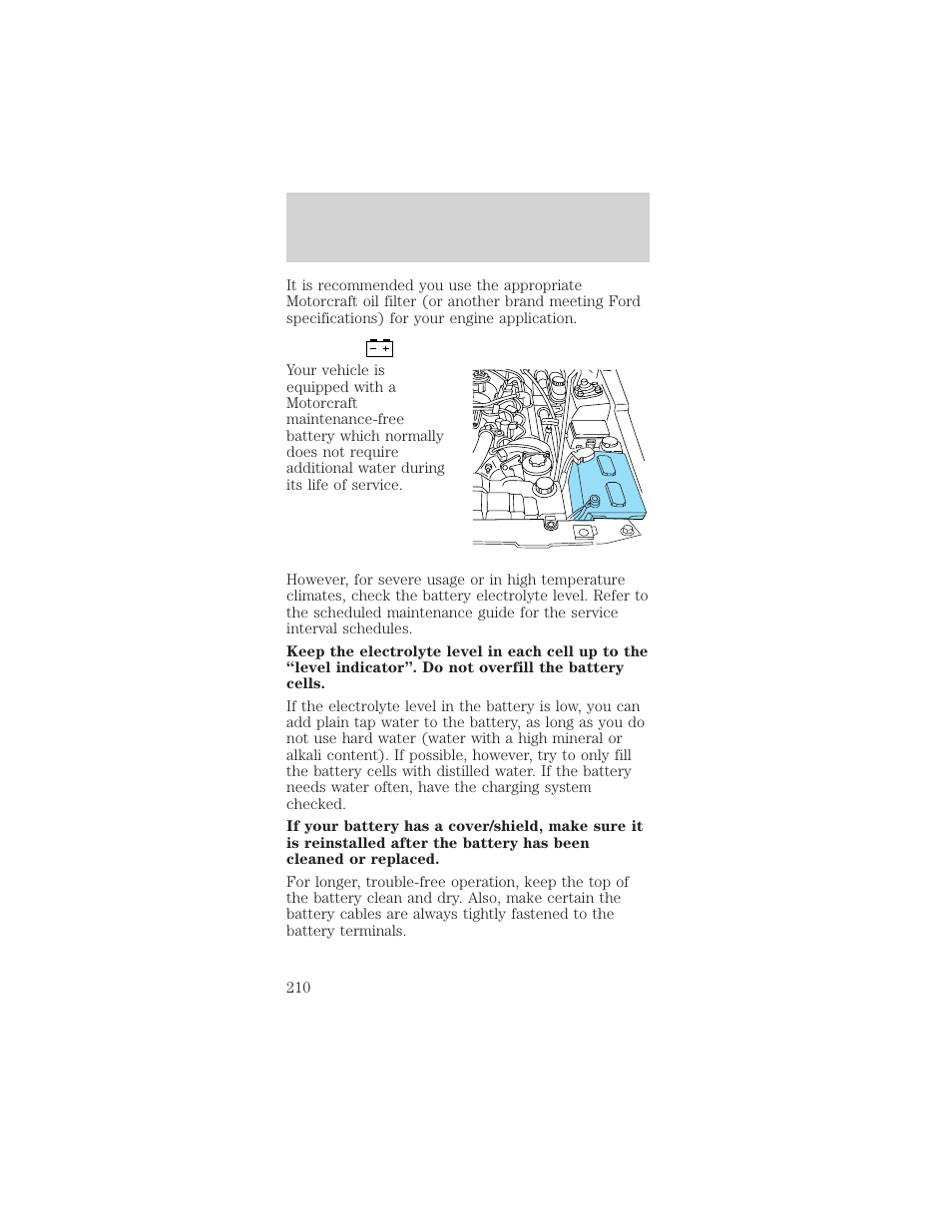 Maintenance and specifications | FORD 2002 Mustang v.1 User Manual | Page 210 / 264