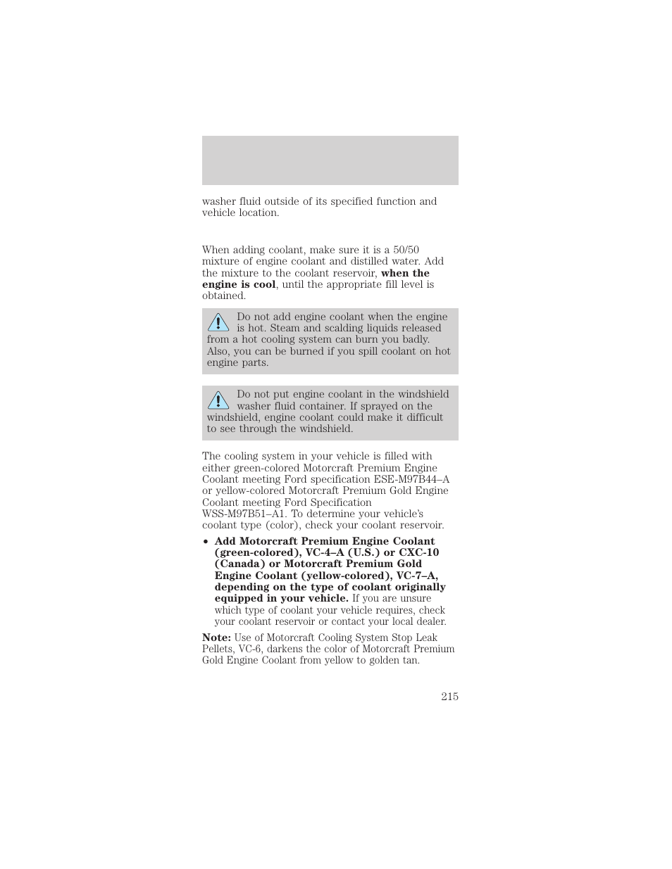 Maintenance and specifications | FORD 2002 Mustang v.1 User Manual | Page 215 / 264
