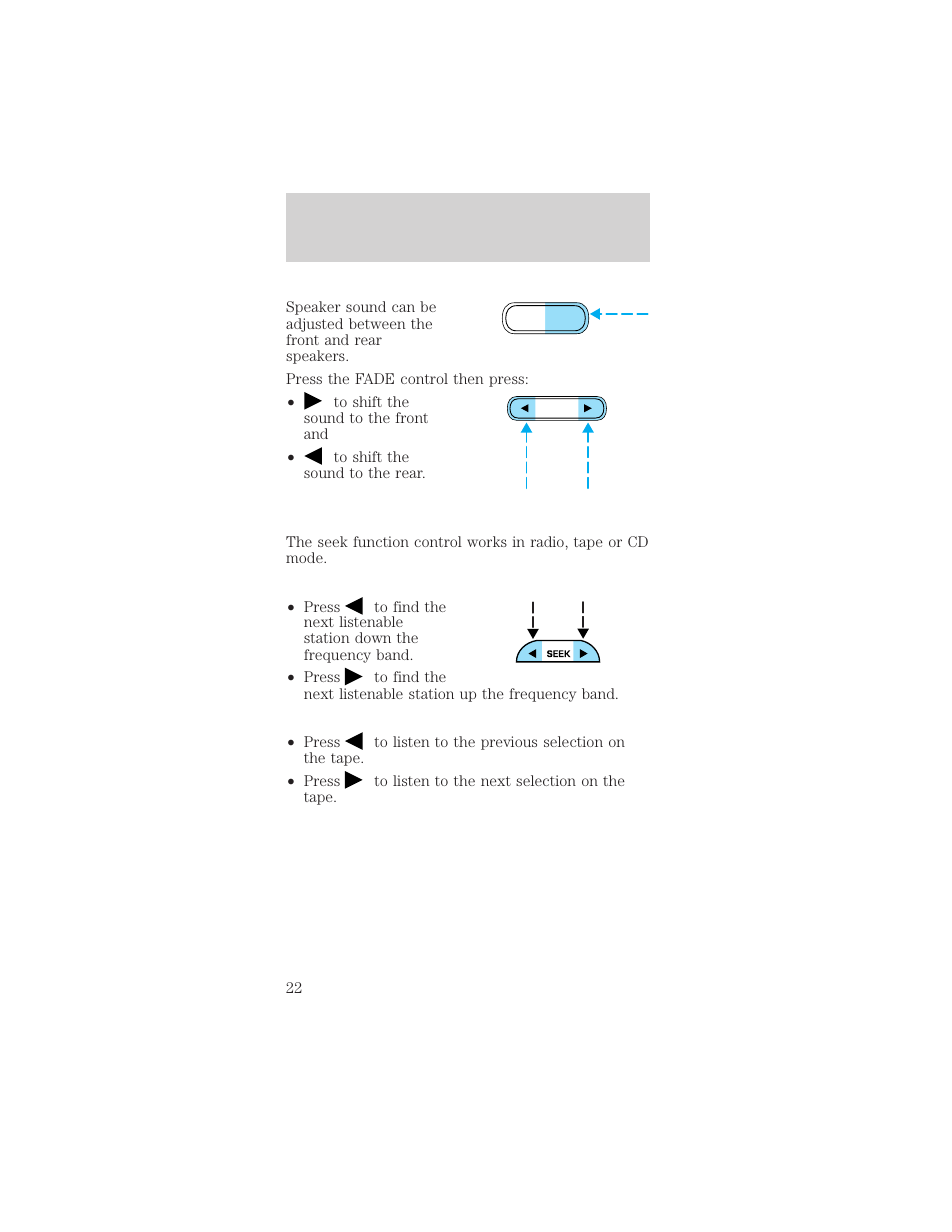 Entertainment systems | FORD 2002 Mustang v.1 User Manual | Page 22 / 264