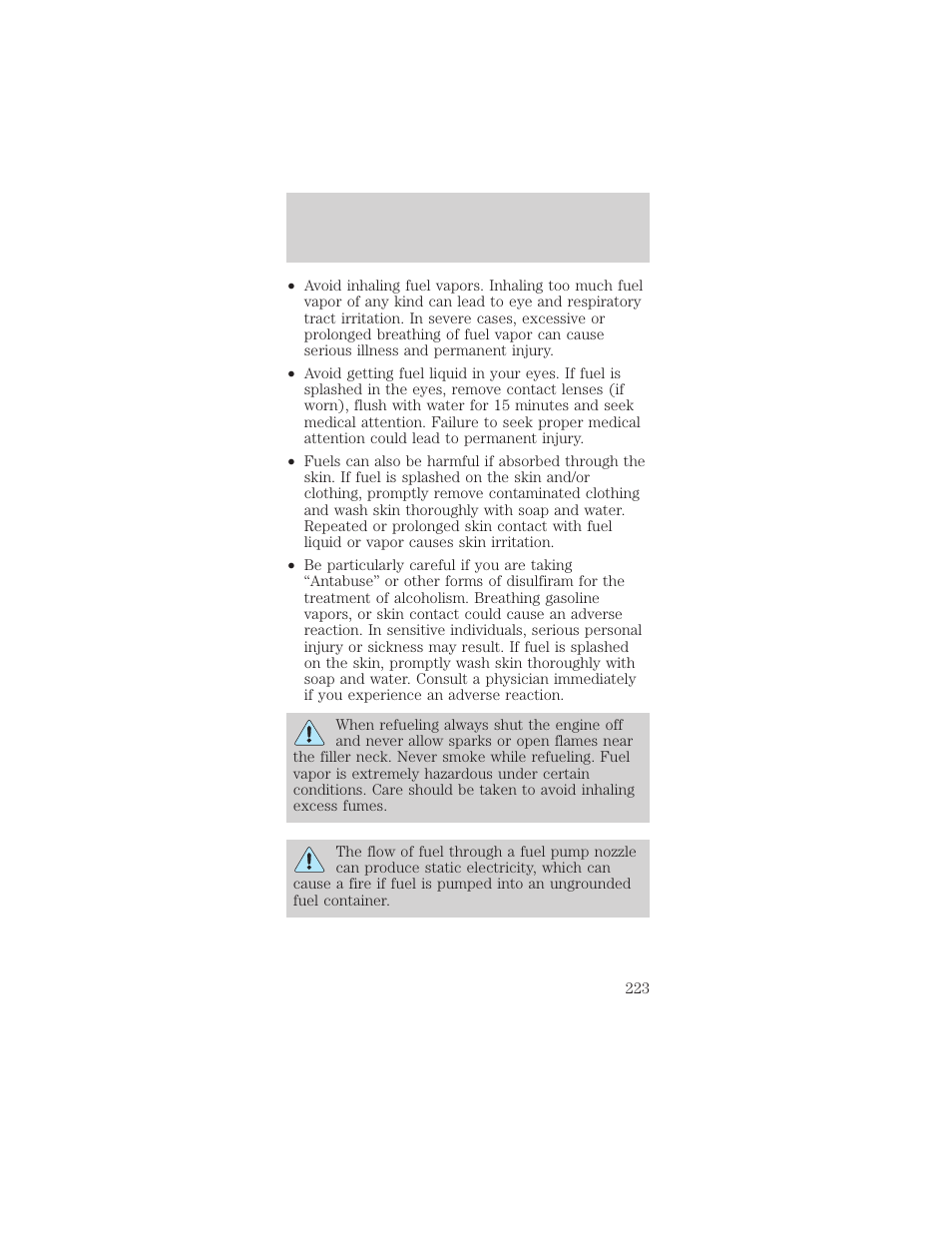 Maintenance and specifications | FORD 2002 Mustang v.1 User Manual | Page 223 / 264