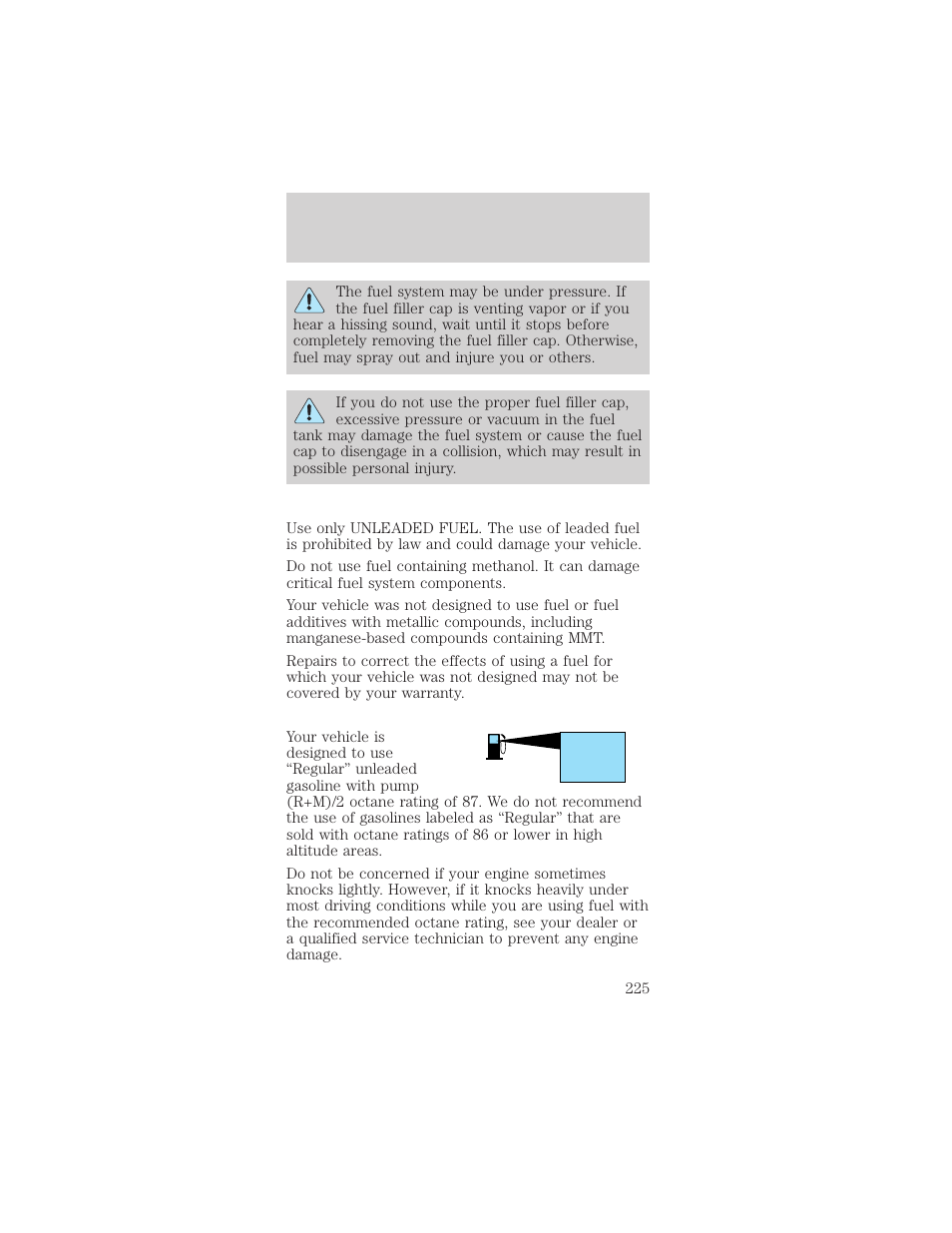 Maintenance and specifications | FORD 2002 Mustang v.1 User Manual | Page 225 / 264