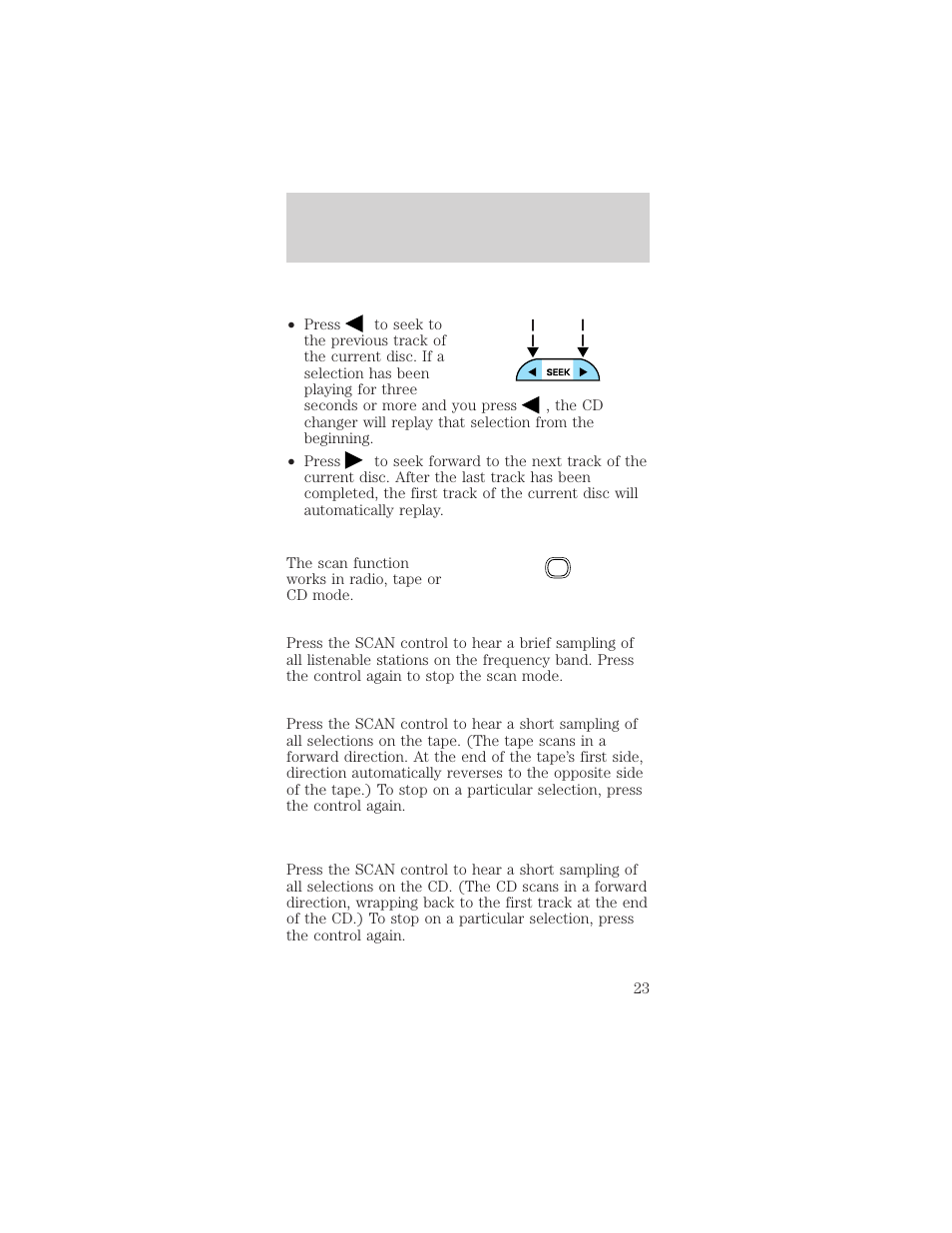 Entertainment systems | FORD 2002 Mustang v.1 User Manual | Page 23 / 264