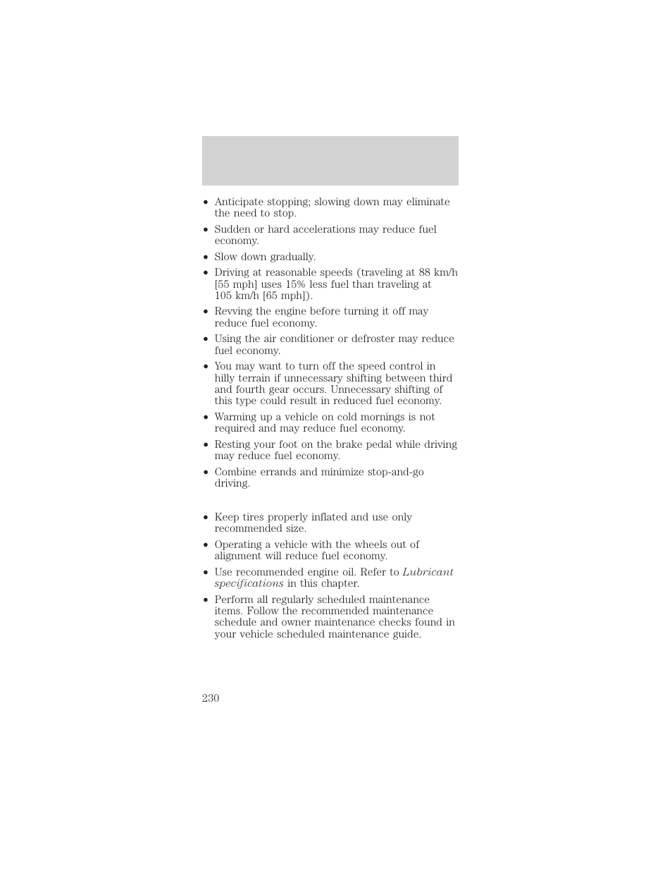 Maintenance and specifications | FORD 2002 Mustang v.1 User Manual | Page 230 / 264