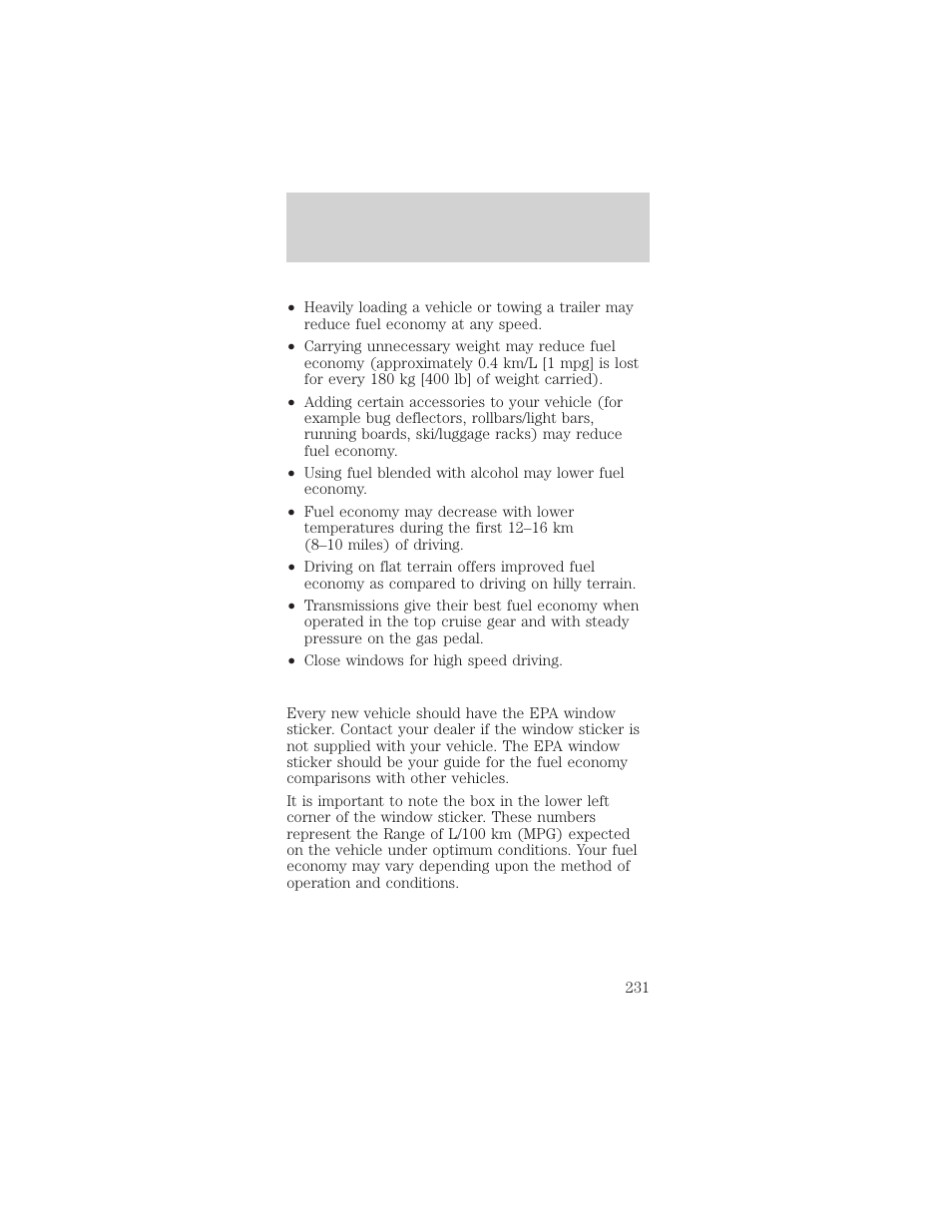 Maintenance and specifications | FORD 2002 Mustang v.1 User Manual | Page 231 / 264