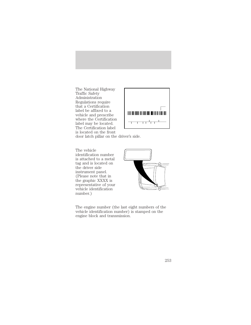 Maintenance and specifications | FORD 2002 Mustang v.1 User Manual | Page 253 / 264