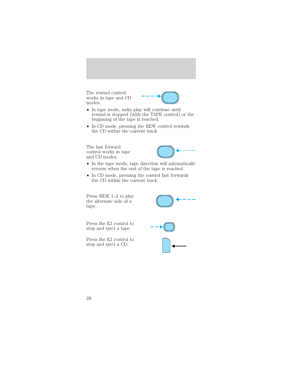 Entertainment systems | FORD 2002 Mustang v.1 User Manual | Page 28 / 264