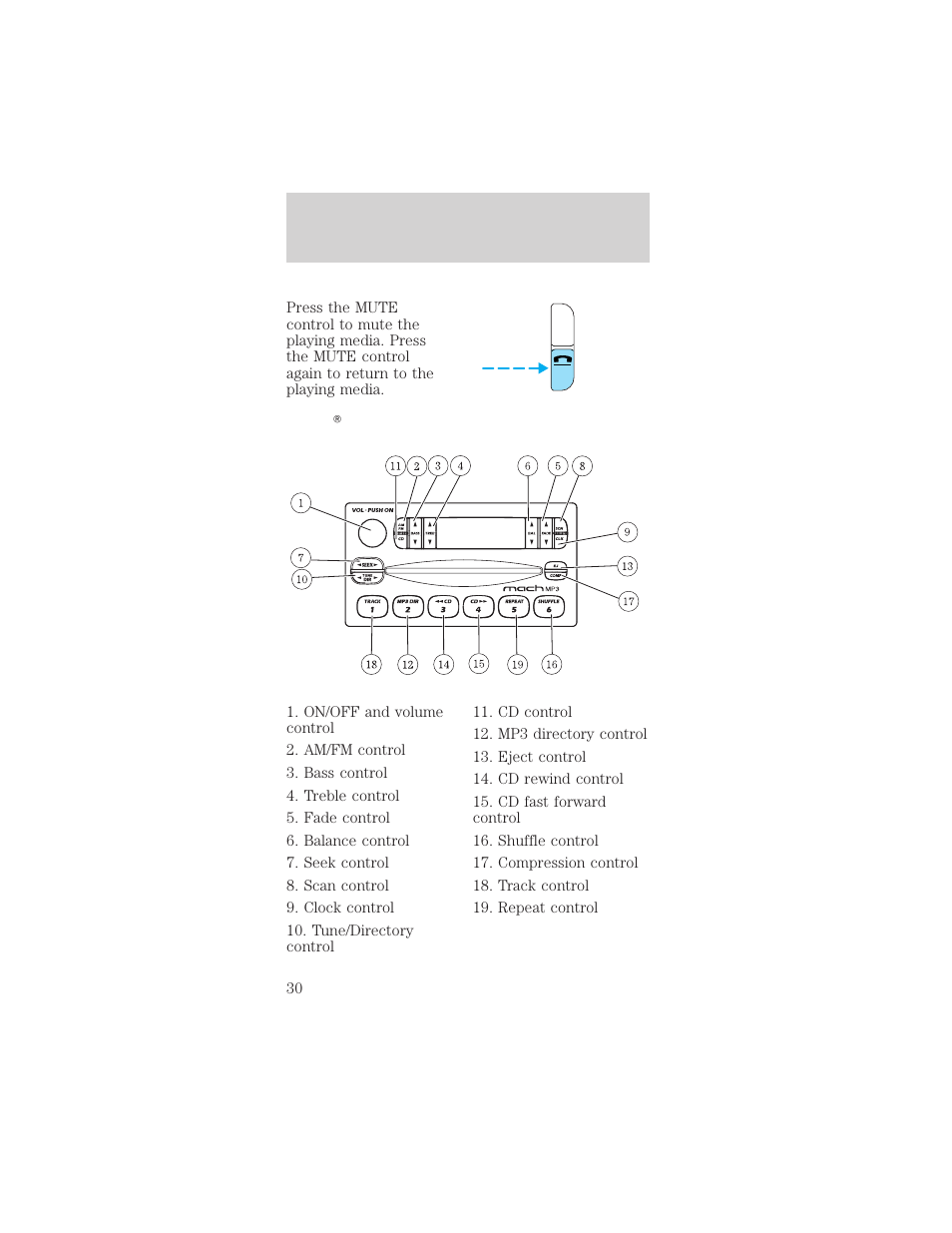 Entertainment systems | FORD 2002 Mustang v.1 User Manual | Page 30 / 264