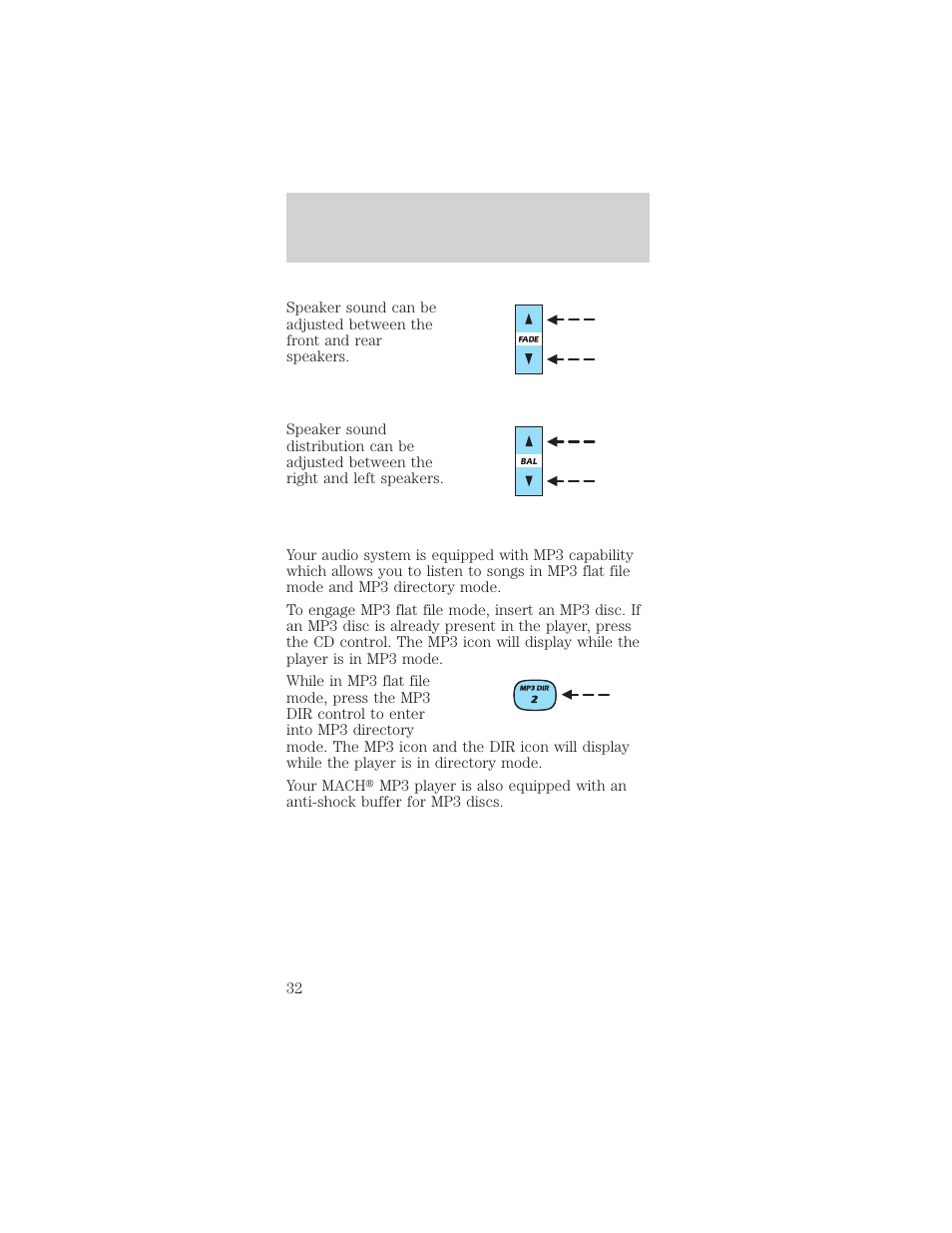 Entertainment systems | FORD 2002 Mustang v.1 User Manual | Page 32 / 264