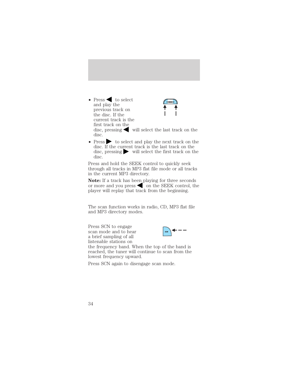 Entertainment systems | FORD 2002 Mustang v.1 User Manual | Page 34 / 264