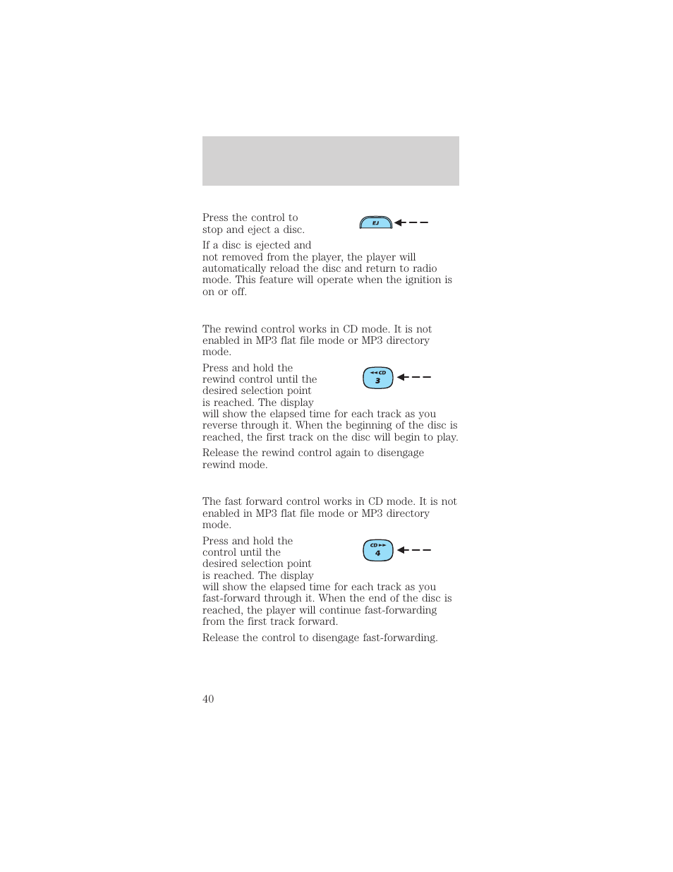 Entertainment systems | FORD 2002 Mustang v.1 User Manual | Page 40 / 264