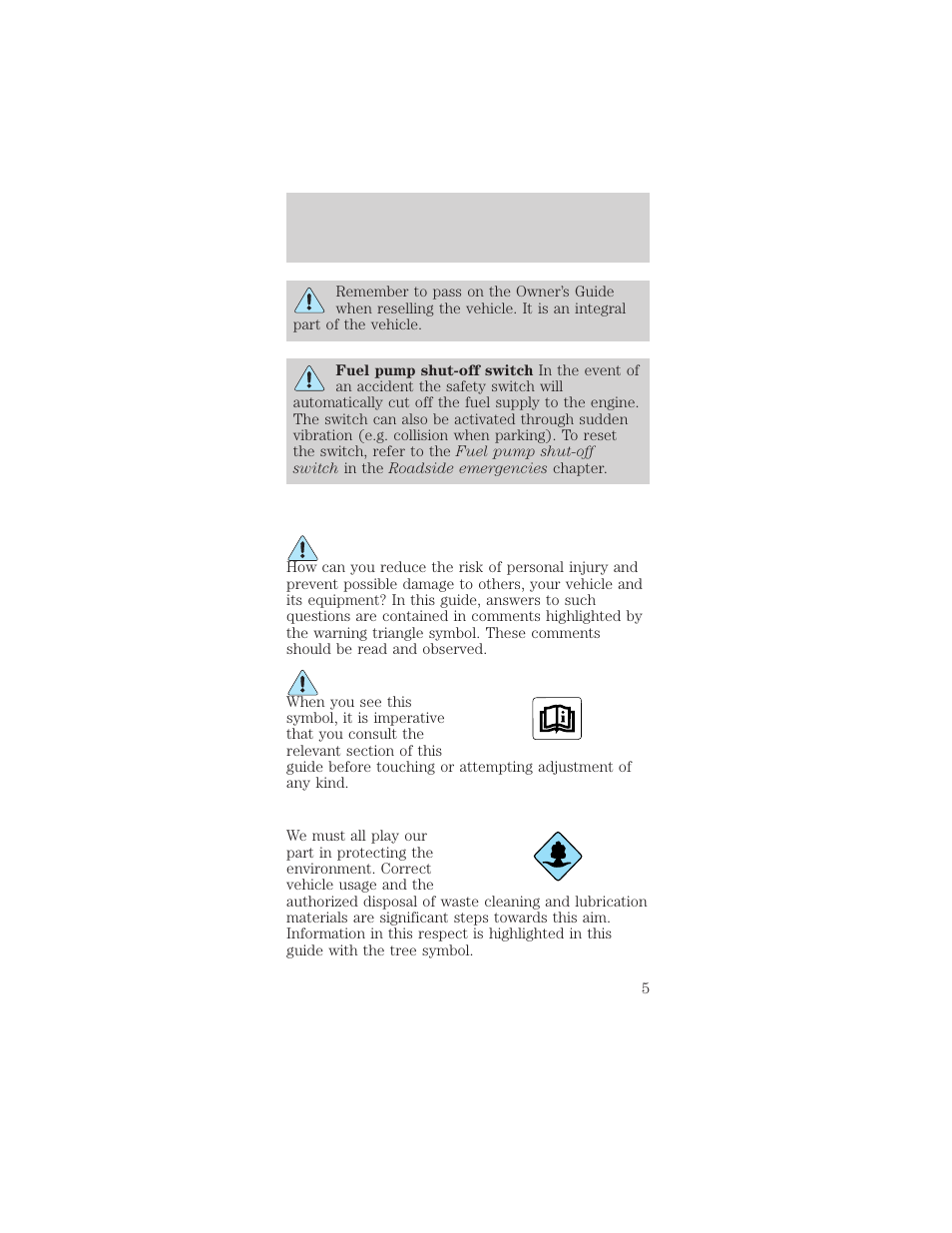 Introduction | FORD 2002 Mustang v.1 User Manual | Page 5 / 264