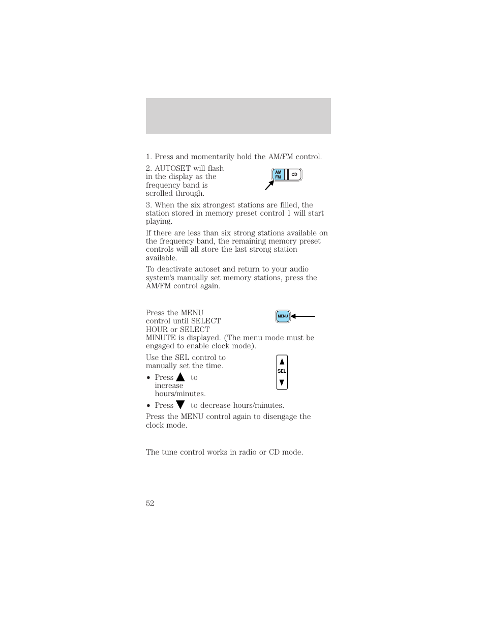Entertainment systems | FORD 2002 Mustang v.1 User Manual | Page 52 / 264
