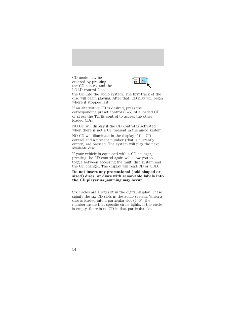 Entertainment systems | FORD 2002 Mustang v.1 User Manual | Page 54 / 264