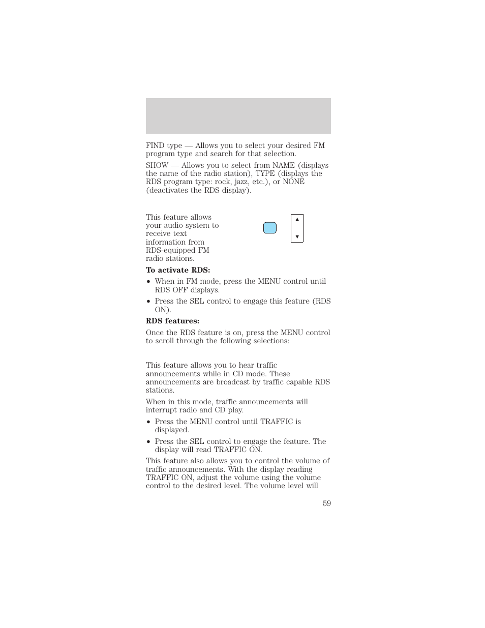 Entertainment systems | FORD 2002 Mustang v.1 User Manual | Page 59 / 264