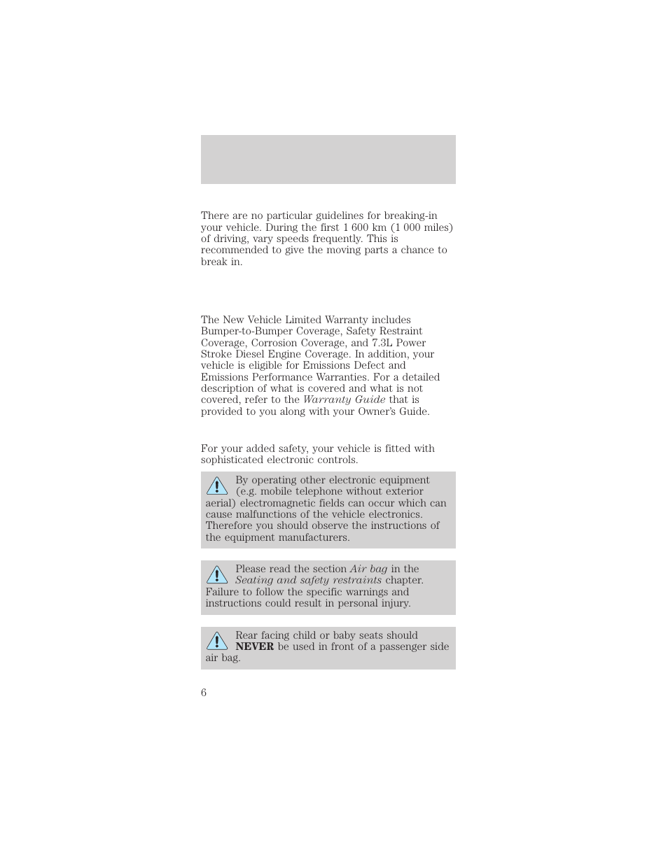 Introduction | FORD 2002 Mustang v.1 User Manual | Page 6 / 264