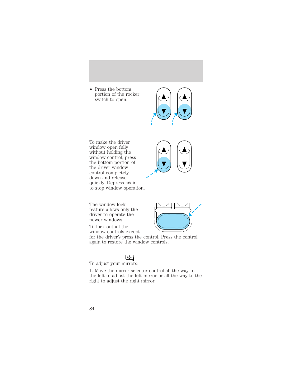 Driver controls | FORD 2002 Mustang v.1 User Manual | Page 84 / 264