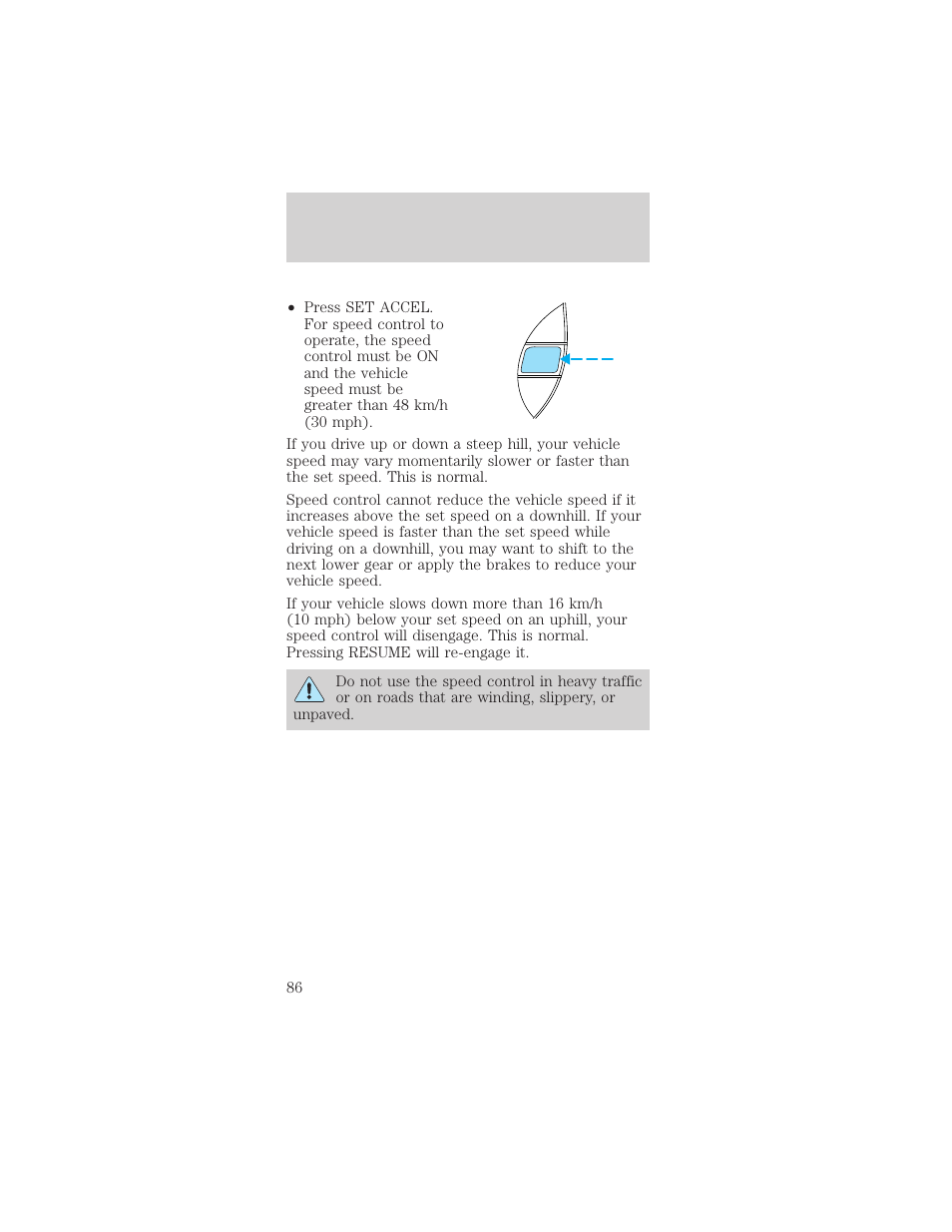 Driver controls | FORD 2002 Mustang v.1 User Manual | Page 86 / 264