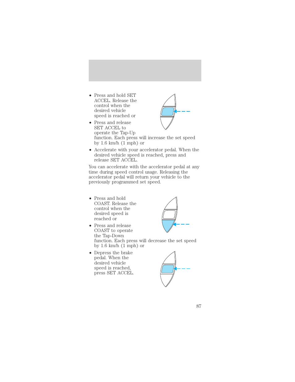 Driver controls | FORD 2002 Mustang v.1 User Manual | Page 87 / 264