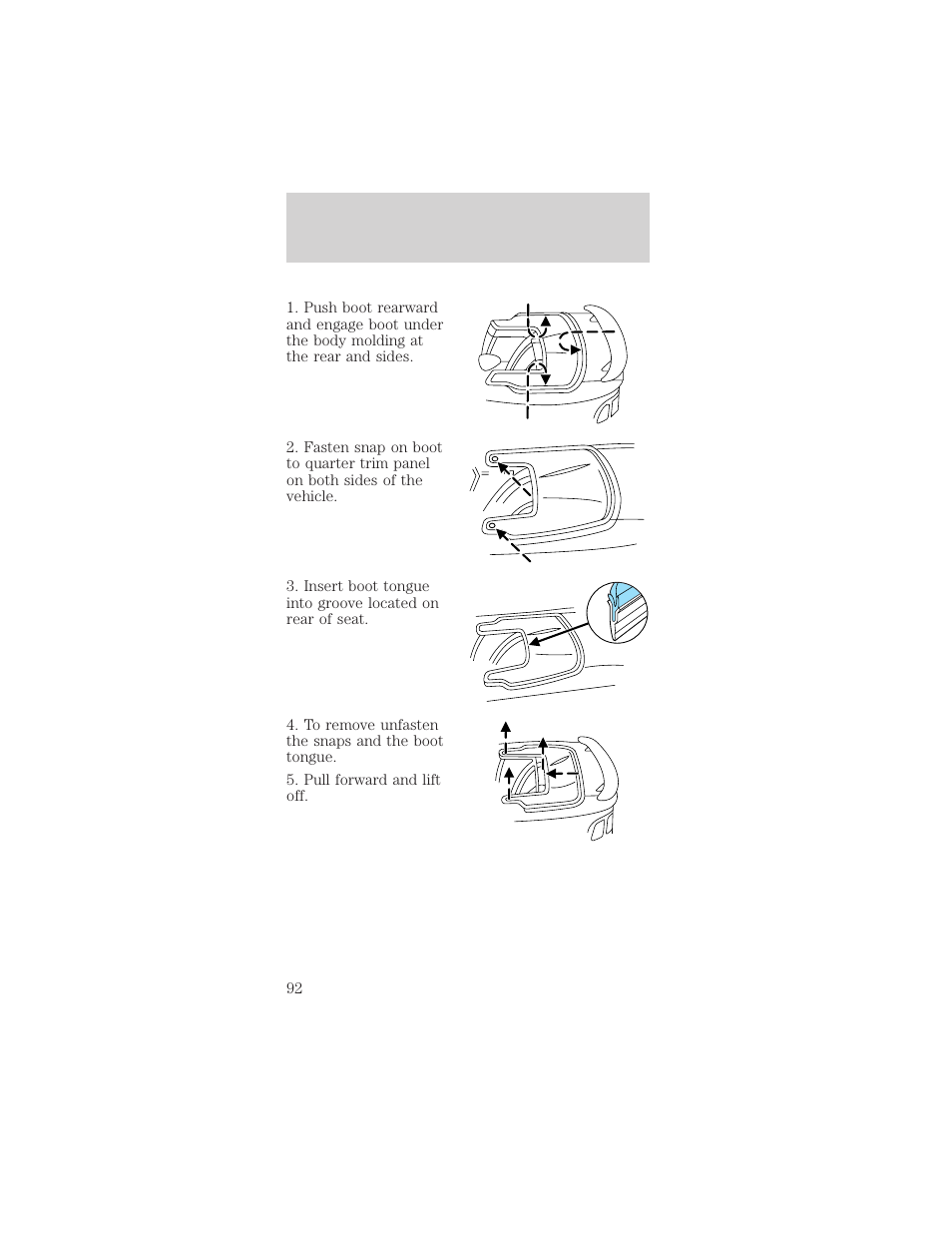 Driver controls | FORD 2002 Mustang v.1 User Manual | Page 92 / 264