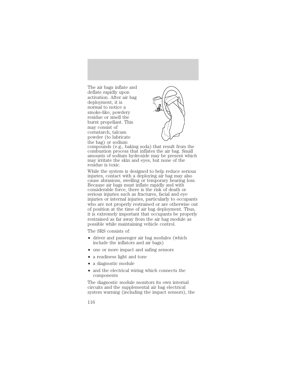 Seating and safety restraints | FORD 2002 Mustang v.2 User Manual | Page 116 / 256